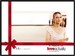 sukienka, Keira Knightley, Love Actually, biała